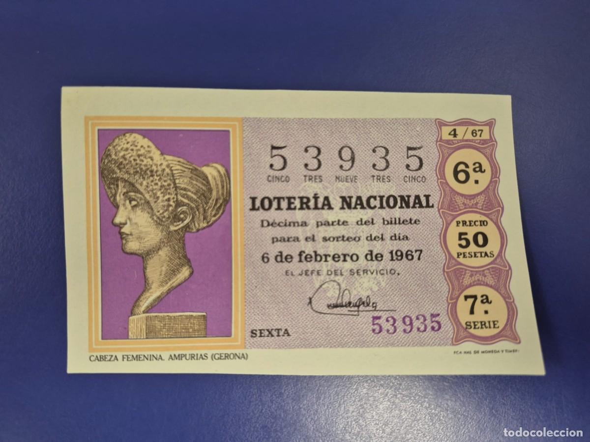 Loter&iacute;a nacional: LOTERIA NACIONAL SORTEO 4 DE 1967 SERIE 7
