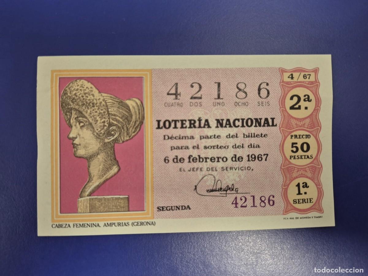 Loter&iacute;a nacional: LOTERIA NACIONAL SORTEO 4 DE 1967 SERIE 1
