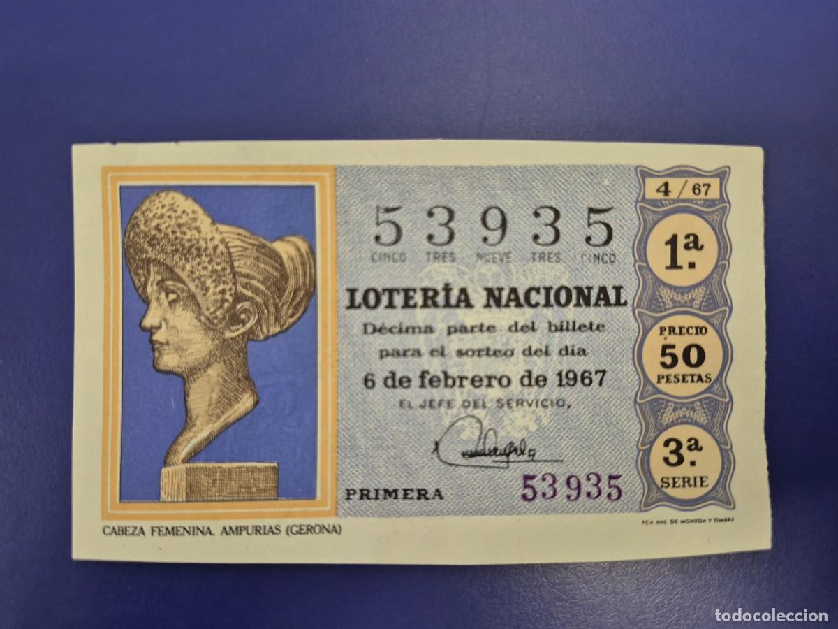 Loter&iacute;a nacional: LOTERIA NACIONAL SORTEO 4 DE 1967 SERIE 3