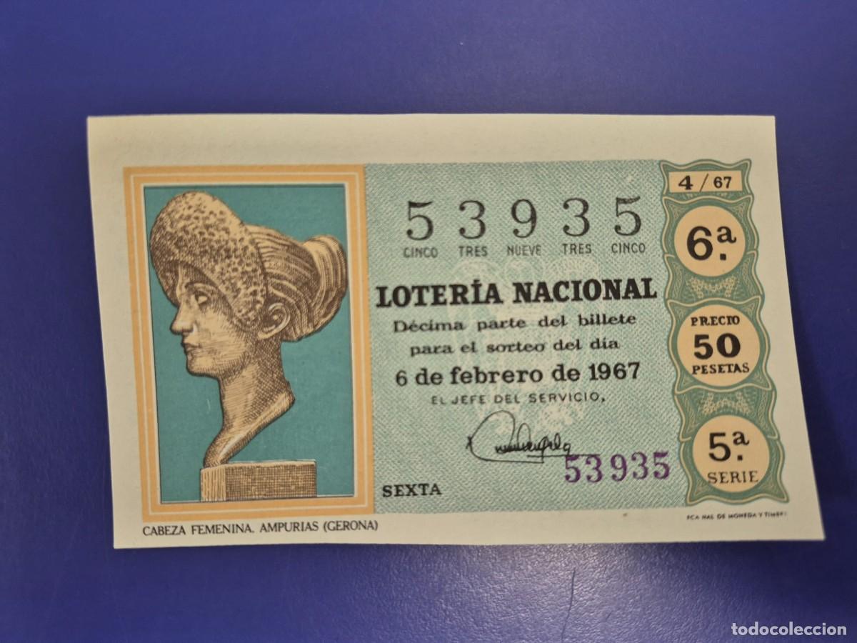 Loter&iacute;a nacional: LOTERIA NACIONAL SORTEO 4 DE 1967 SERIE 5