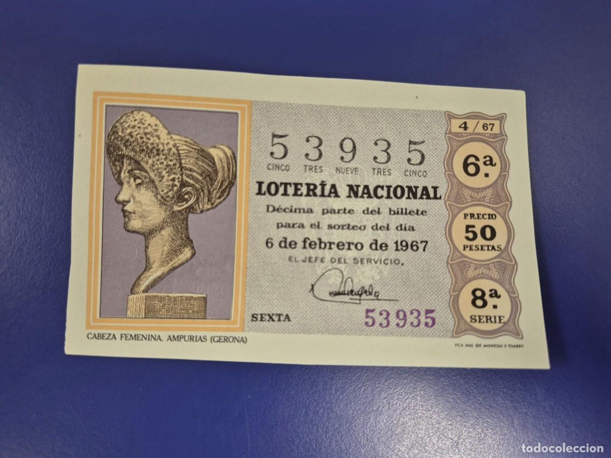 Loter&iacute;a nacional: LOTERIA NACIONAL SORTEO 4 DE 1967 SERIE 8