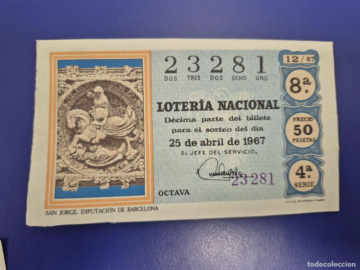Loter&iacute;a nacional: LOTERIA NACIONAL SORTEO 12 DE 1967 SERIE 4