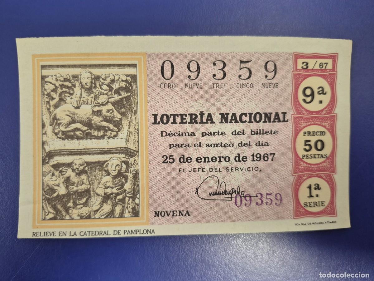 Loter&iacute;a nacional: LOTERIA NACIONAL SORTEO 3 DE 1967 SERIE 1