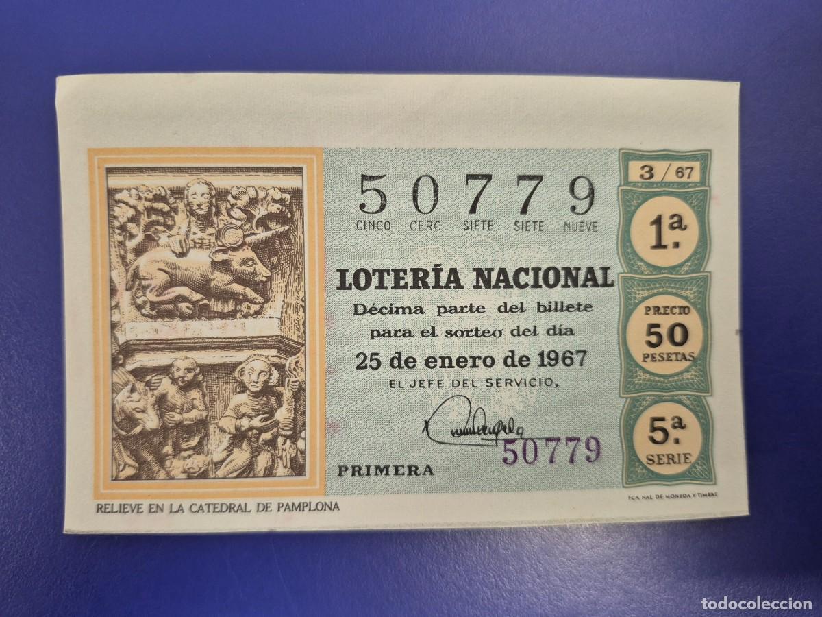 Loter&iacute;a nacional: LOTERIA NACIONAL SORTEO 3 DE 1967 SERIE 5