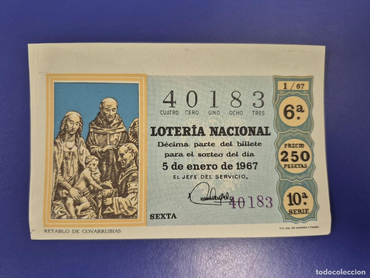 Loter&iacute;a nacional: LOTERIA NACIONAL SORTEO NI&Ntilde;O DE 1967 SERIE 10