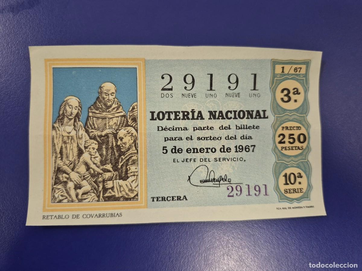 Loter&iacute;a nacional: LOTERIA NACIONAL SORTEO NI&Ntilde;O DE 1967 SERIE 10