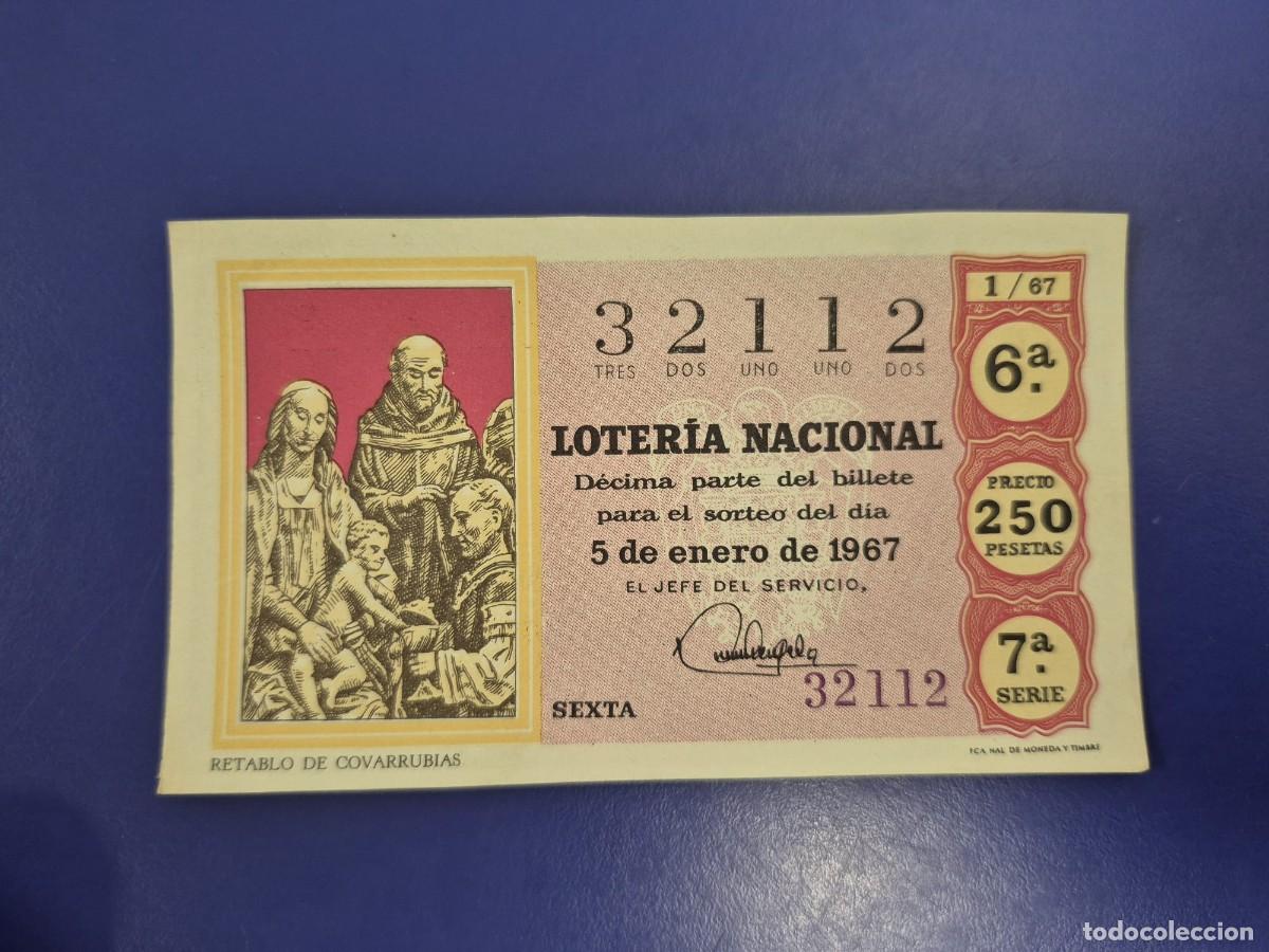 Loter&iacute;a nacional: LOTERIA NACIONAL SORTEO NI&Ntilde;O DE 1967 SERIE 7