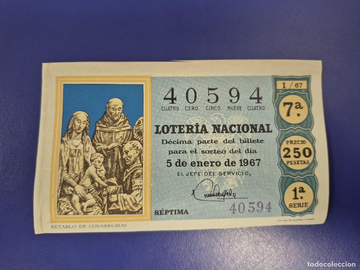 Loter&iacute;a nacional: LOTERIA NACIONAL SORTEO NI&Ntilde;O DE 1967 SERIE 4