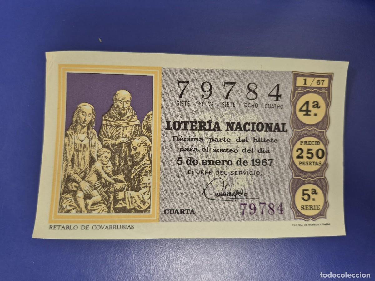 Loter&iacute;a nacional: LOTERIA NACIONAL SORTEO 1 DE 1967 NI&Ntilde;O SERIE 5