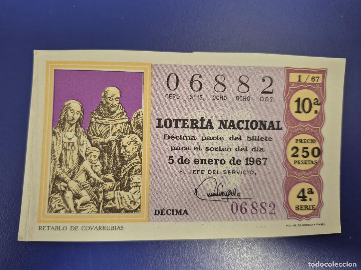 Loter&iacute;a nacional: LOTERIA NACIONAL SORTEO 1 DE 1967 NI&Ntilde;O SERIE 4