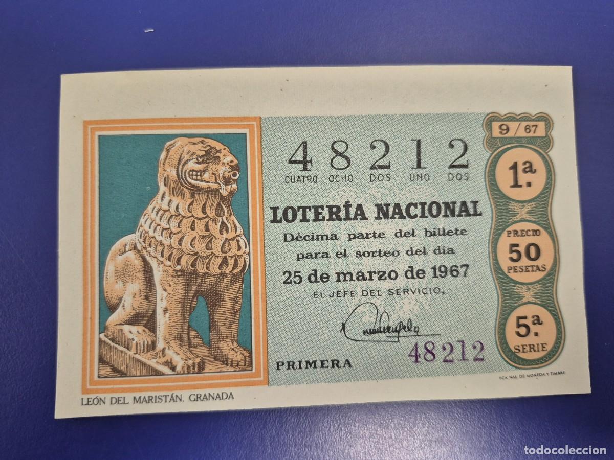Loter&iacute;a nacional: LOTERIA NACIONAL SORTEO 9 DE 1967 SERIE 5
