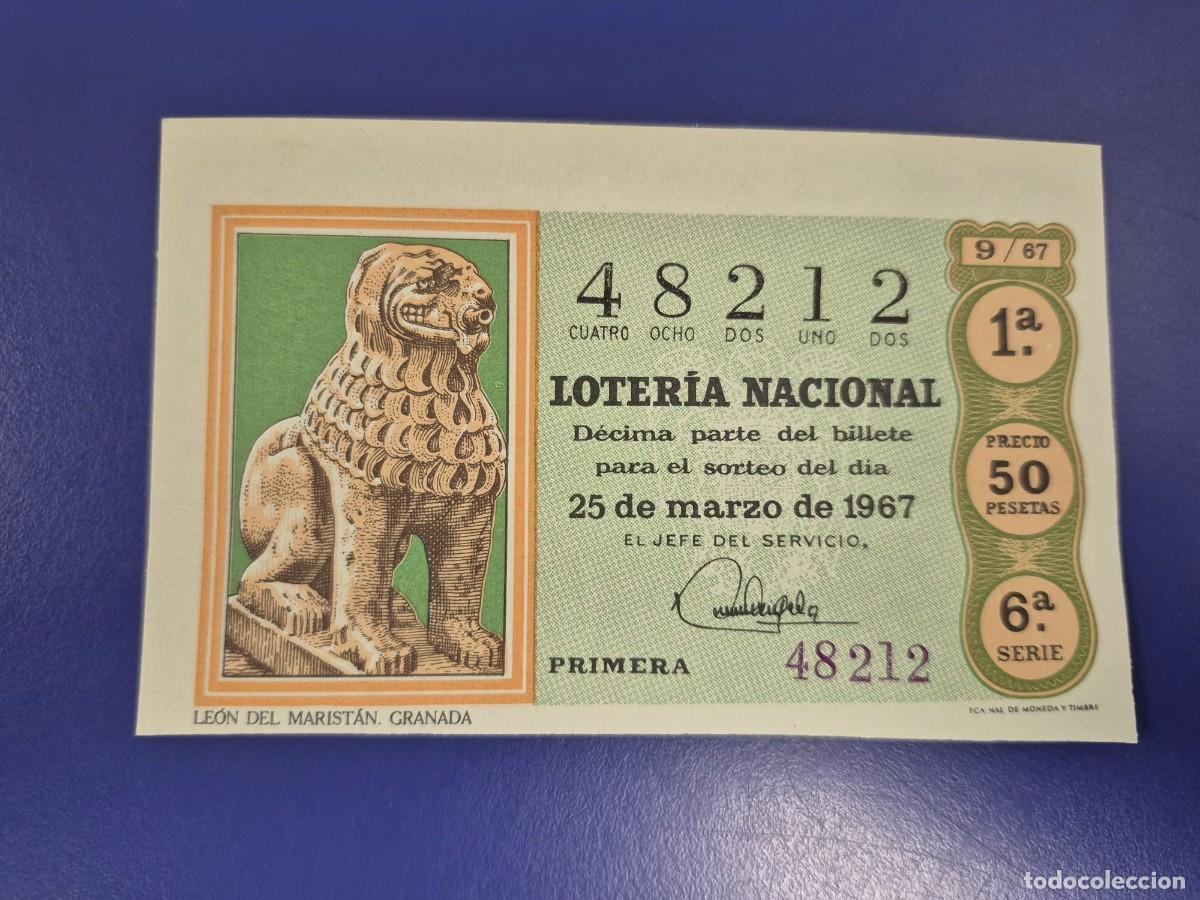 Loter&iacute;a nacional: LOTERIA NACIONAL SORTEO 9 DE 1967 SERIE 6