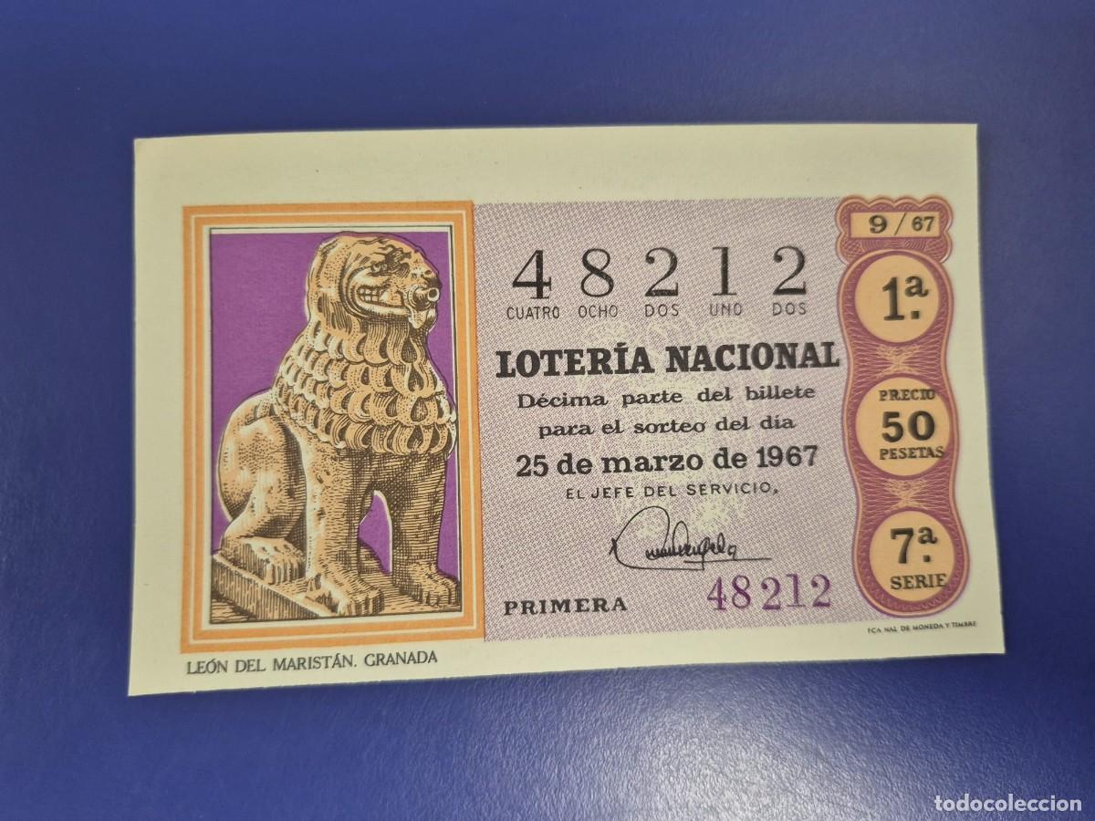 Loter&iacute;a nacional: LOTERIA NACIONAL SORTEO 9 DE 1967 SERIE 7