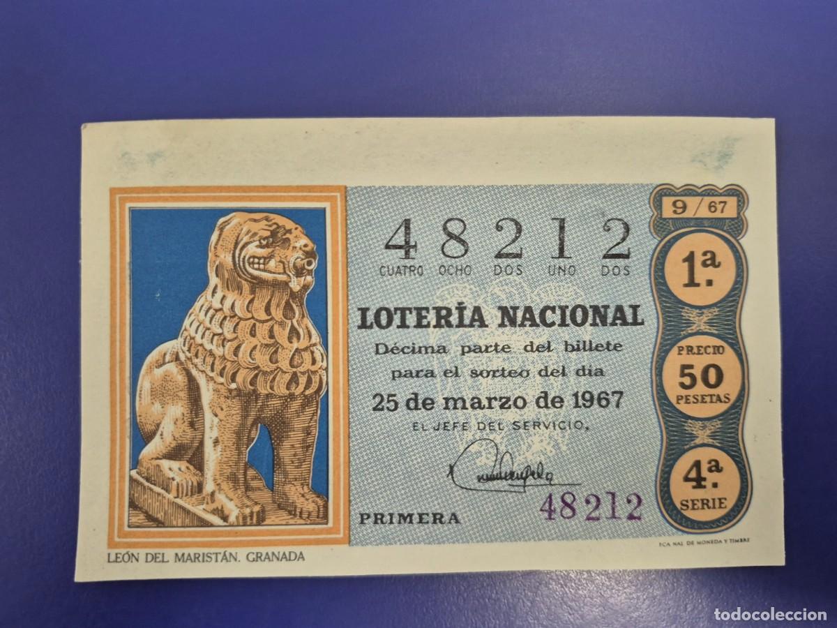 Loter&iacute;a nacional: LOTERIA NACIONAL SORTEO 9 DE 1967 SERIE 4