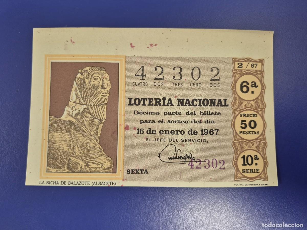Loter&iacute;a nacional: LOTERIA NACIONAL SORTEO 2 DE 1967 SERIE 9