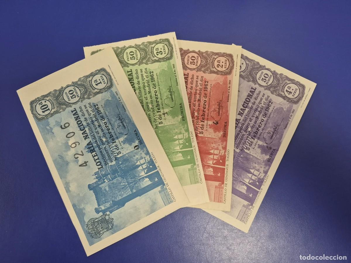 Loter&iacute;a nacional: LOTERIA NACIONAL SORTEO 19 DE 1962 SERIE COMPLETA