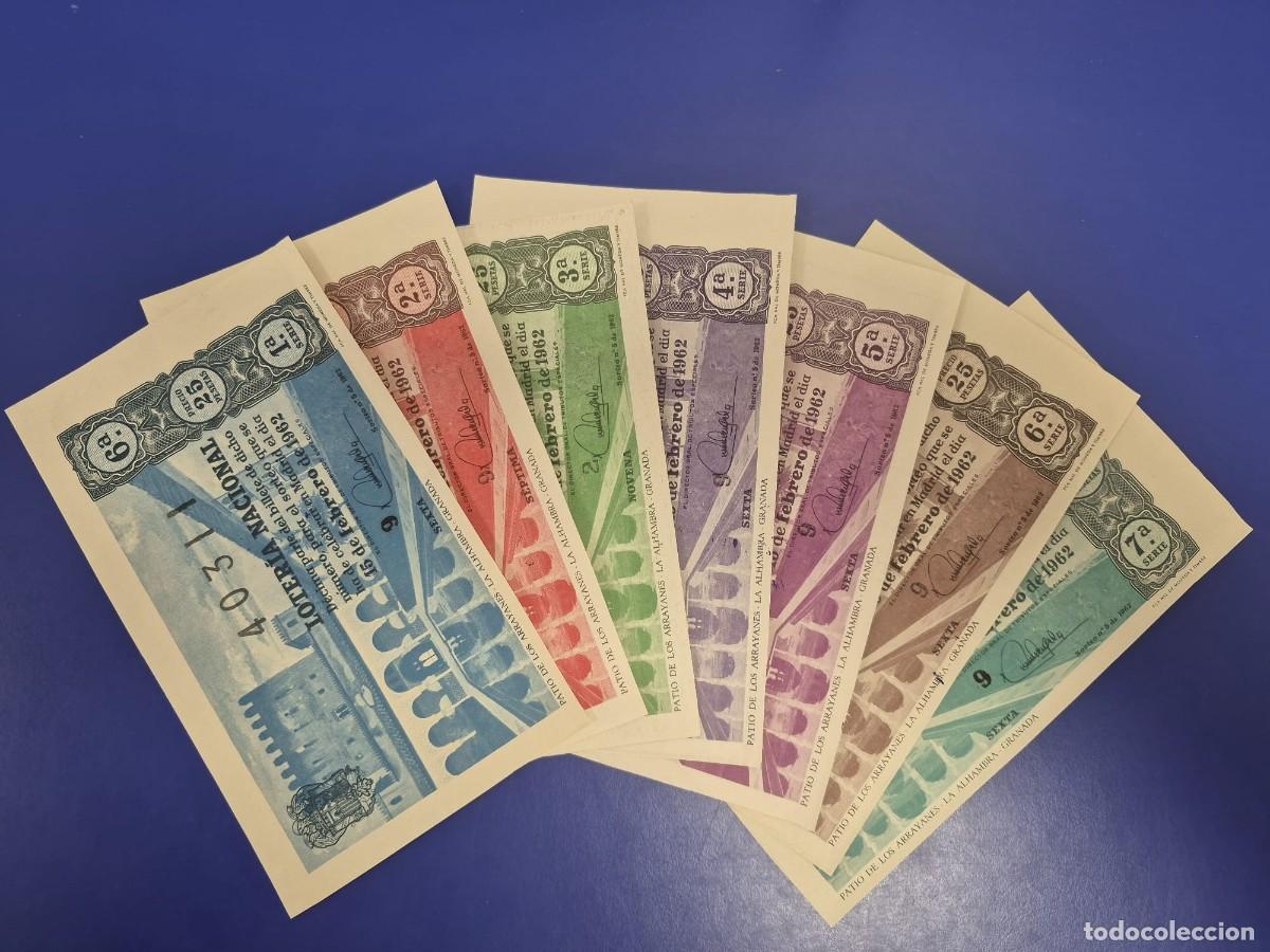 Loter&iacute;a nacional: LOTERIA NACIONAL SORTEO 5 DE 1962 SERIE COMPLETA