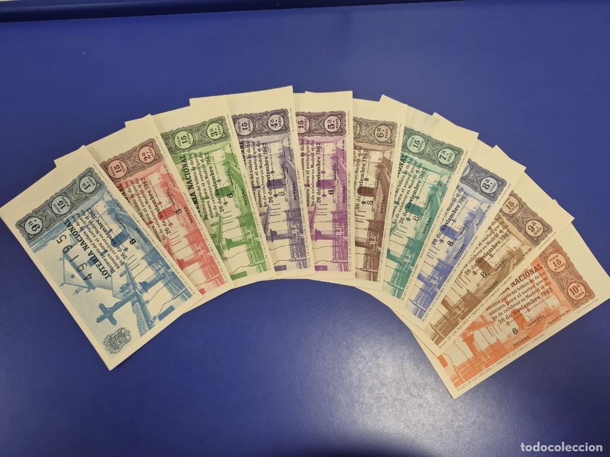 Loter&iacute;a nacional: LOTERIA NACIONAL SORTEO 33 DE 1962 SERIE COMPLETA