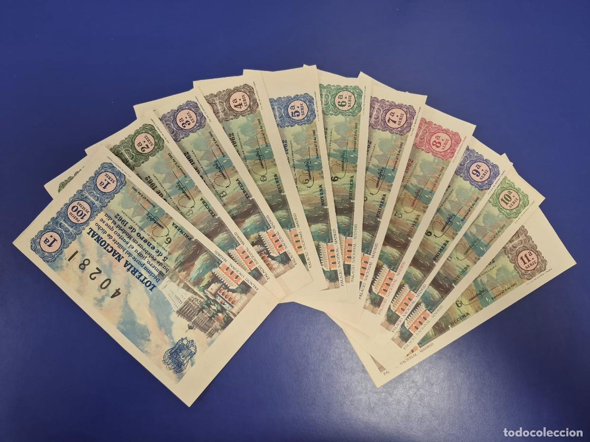 Loter&iacute;a nacional: LOTERIA NACIONAL SORTEO 1 DE 1962 NI&Ntilde;O SERIE COMPLETA