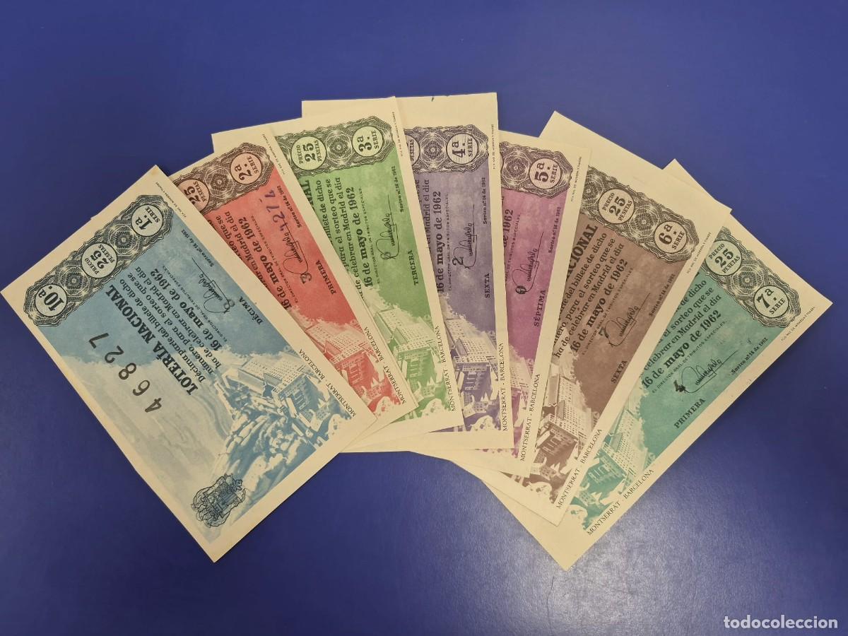 Loter&iacute;a nacional: LOTERIA NACIONAL SORTEO 14 DE 1962 SERIE COMPLETA