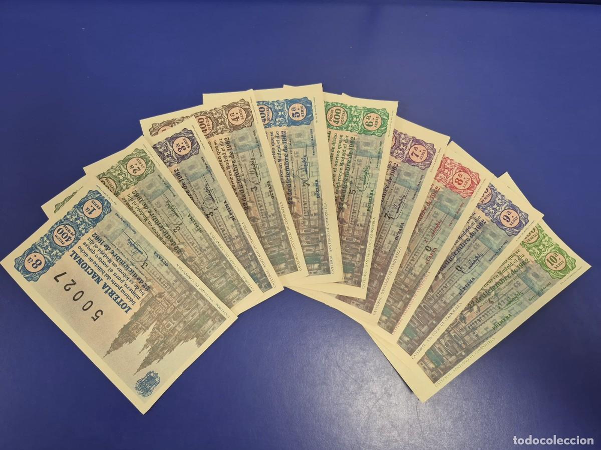 Loter&iacute;a nacional: LOTERIA NACIONAL SORTEO 36 DE 1962 NAVIDAD SERIE COMPLETA