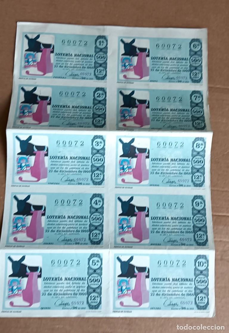 Loter&iacute;a nacional: loter&iacute;a nacional 22 diciembre 1966 fiesta de Navidad - Hoja 10 decimos