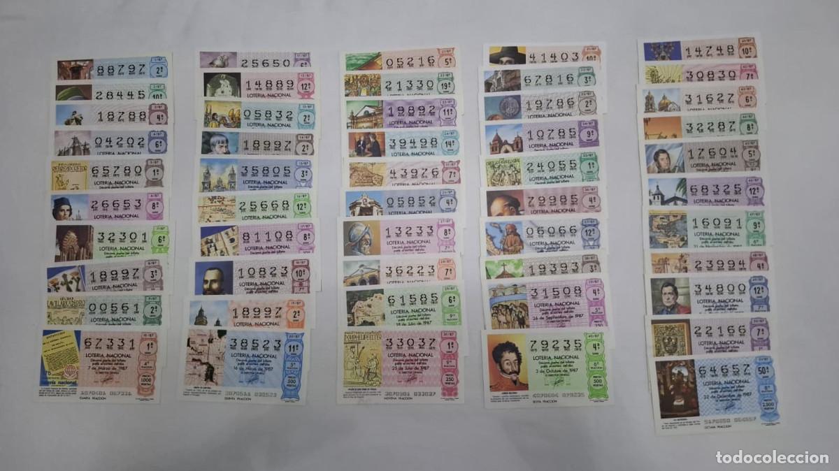 Loter&iacute;a nacional: Loter&iacute;a nacional a&ntilde;o 1987 completo