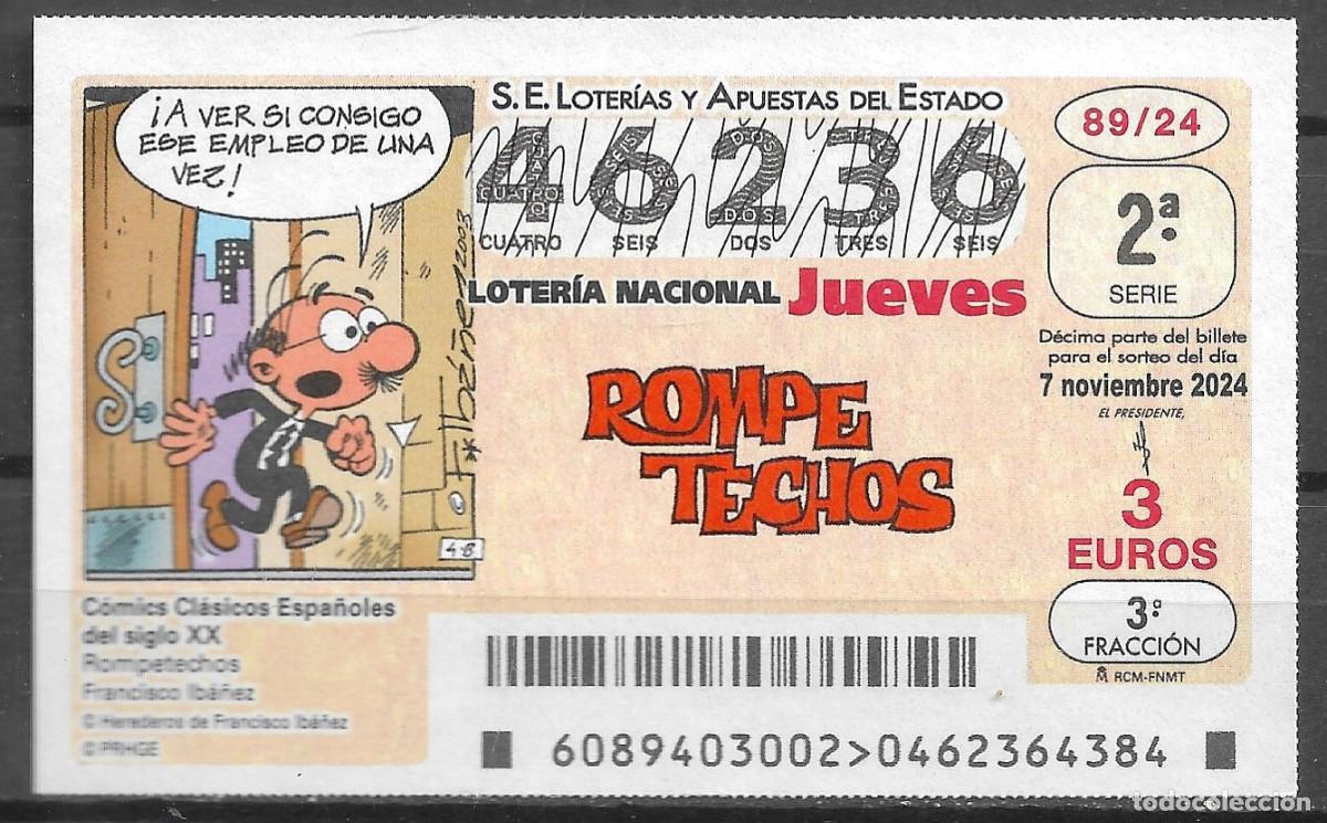 Loter&iacute;a nacional: LOTERIA DEL JUEVES,07/11/2024.