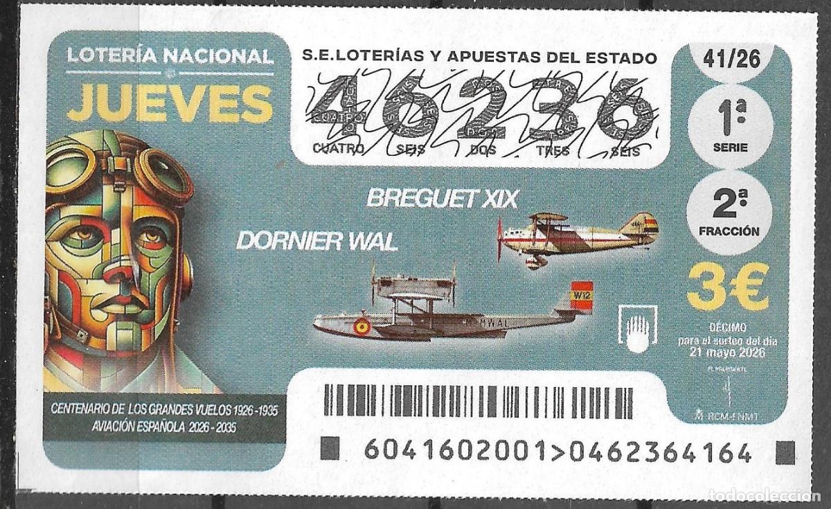 Loter&iacute;a nacional: LOTERIA DEL JUEVES,21/05/2026.