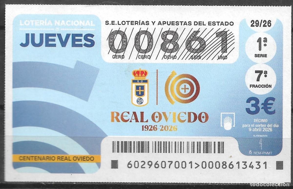 Loter&iacute;a nacional: LOTERIA DEL JUEVES,09/04/2026.