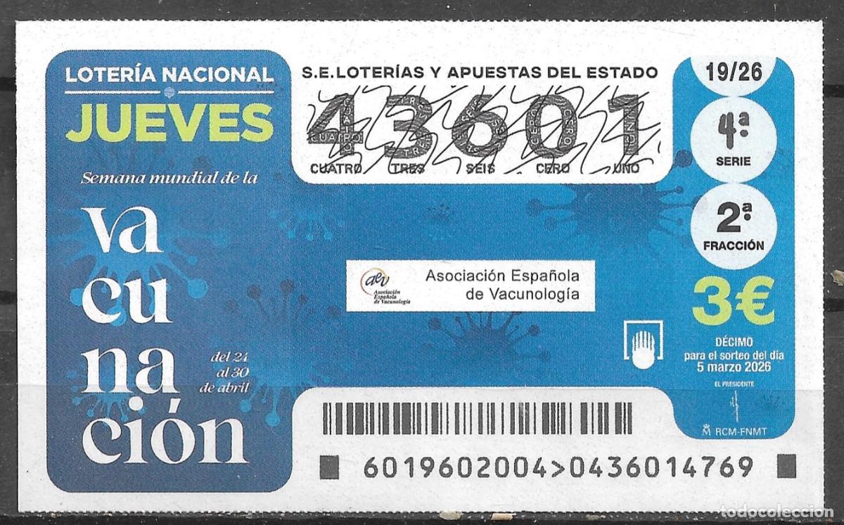 Loter&iacute;a nacional: LOTERIA DEL JUEVES,05/03/2026.