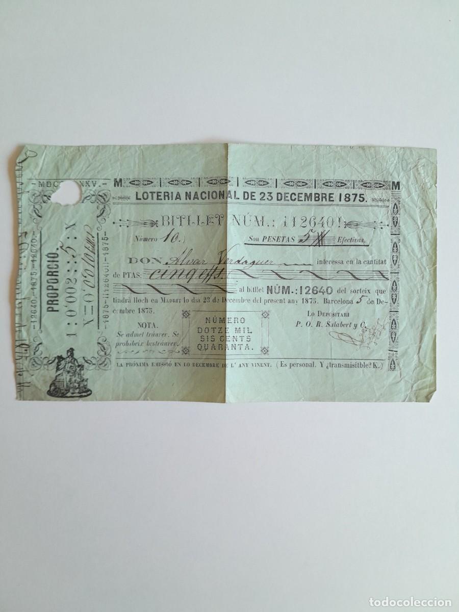 Loter&iacute;a nacional: PARTICIPACI&Oacute;N LOTER&Iacute;A NACIONAL DE NAVIDAD 23 DICIEMBRE 1875