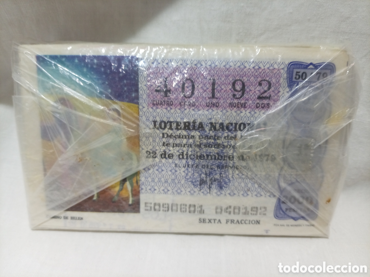 Loter&iacute;a nacional: PACK DE LOTER&Iacute;A NACIONAL A&Ntilde;O 1979 SIN ABRIR