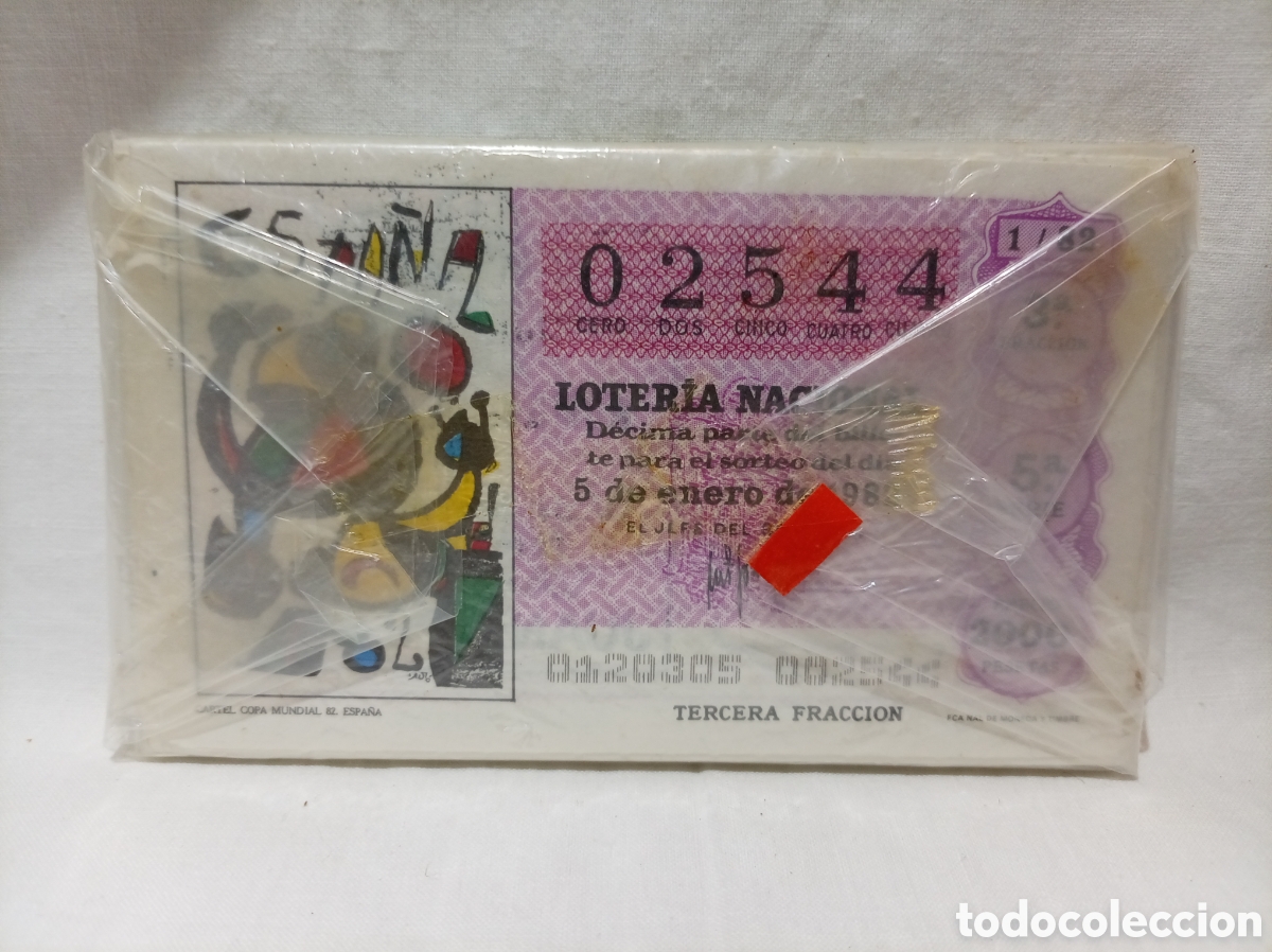 Loter&iacute;a nacional: PACK DE LOTER&Iacute;A NACIONAL A&Ntilde;O 1982 SIN ABRIR