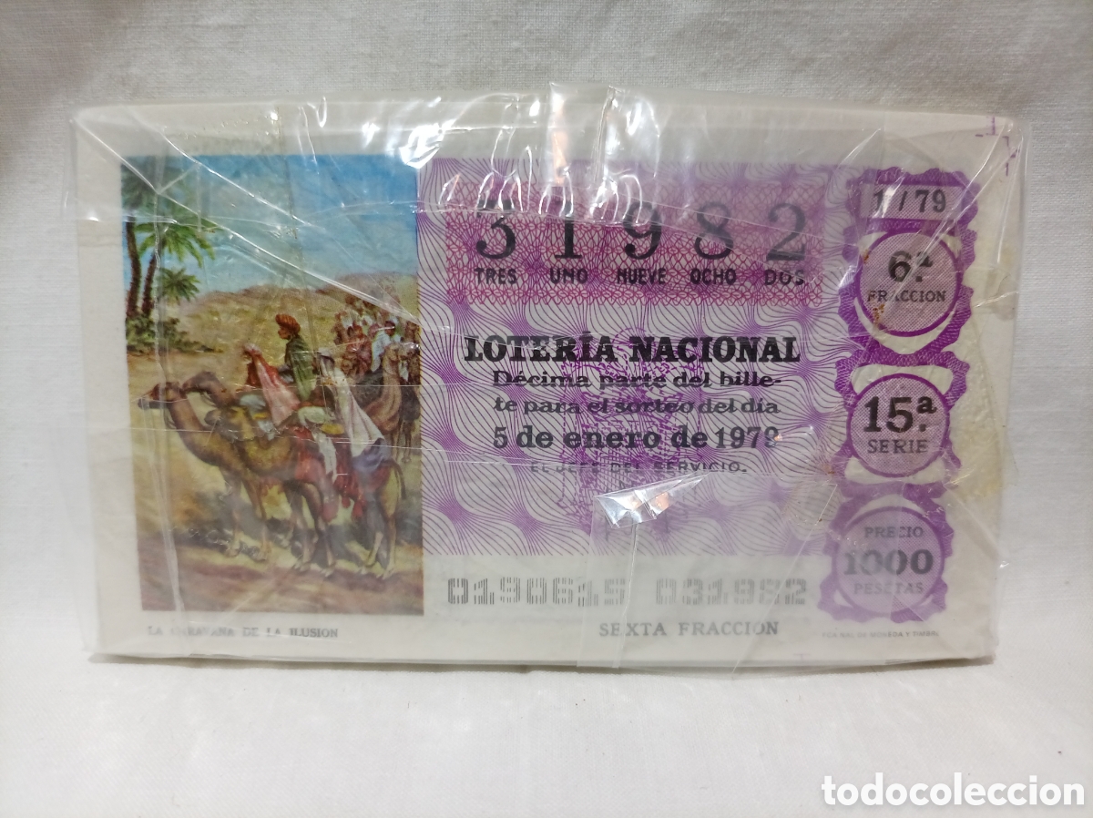 Loter&iacute;a nacional: PACK DE LOTER&Iacute;A NACIONAL A&Ntilde;O 1979 SIN ABRIR