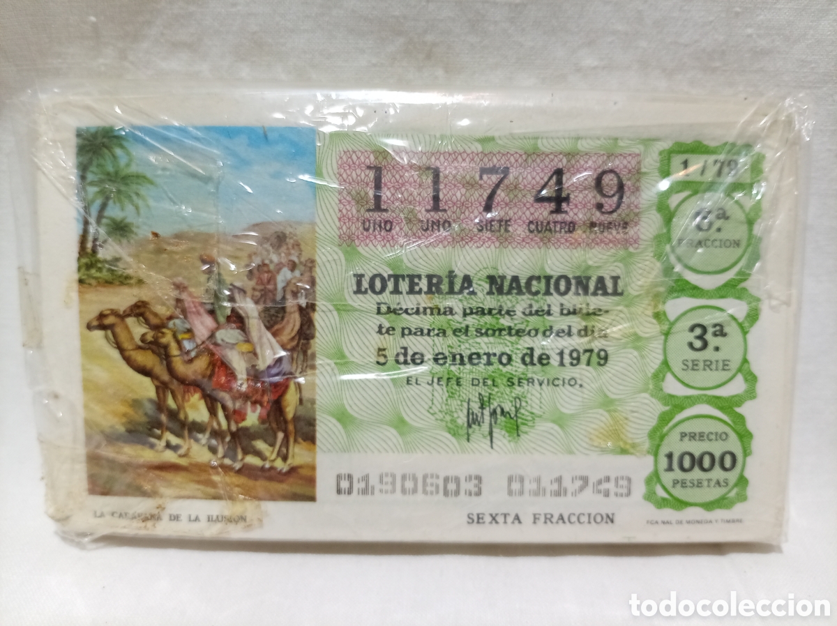 Lotaria Nacional: PACK DE LOTER&Iacute;A NACIONAL A&Ntilde;O 1979 SIN ABRIR