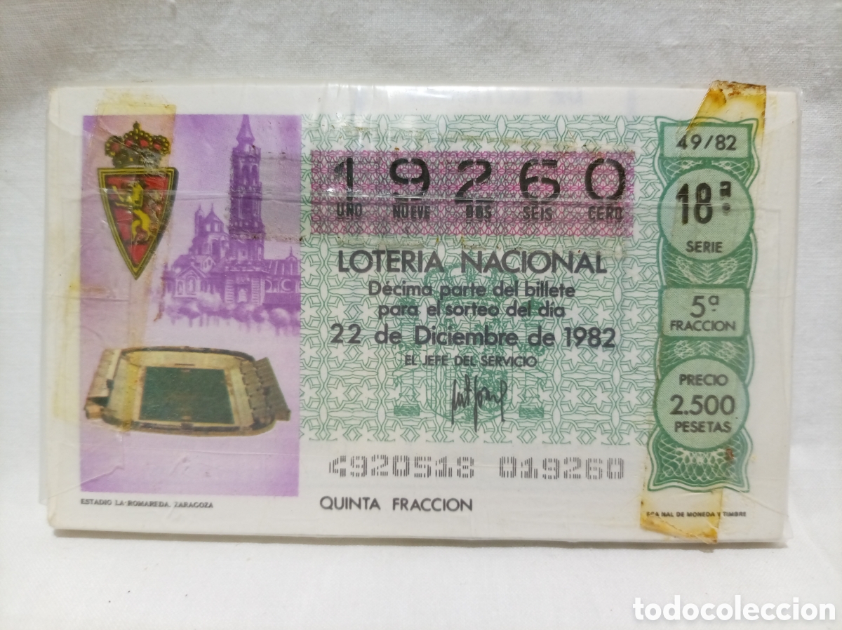 Lotaria Nacional: PACK DE LOTER&Iacute;A NACIONAL A&Ntilde;O 1981 SIN ABRIR