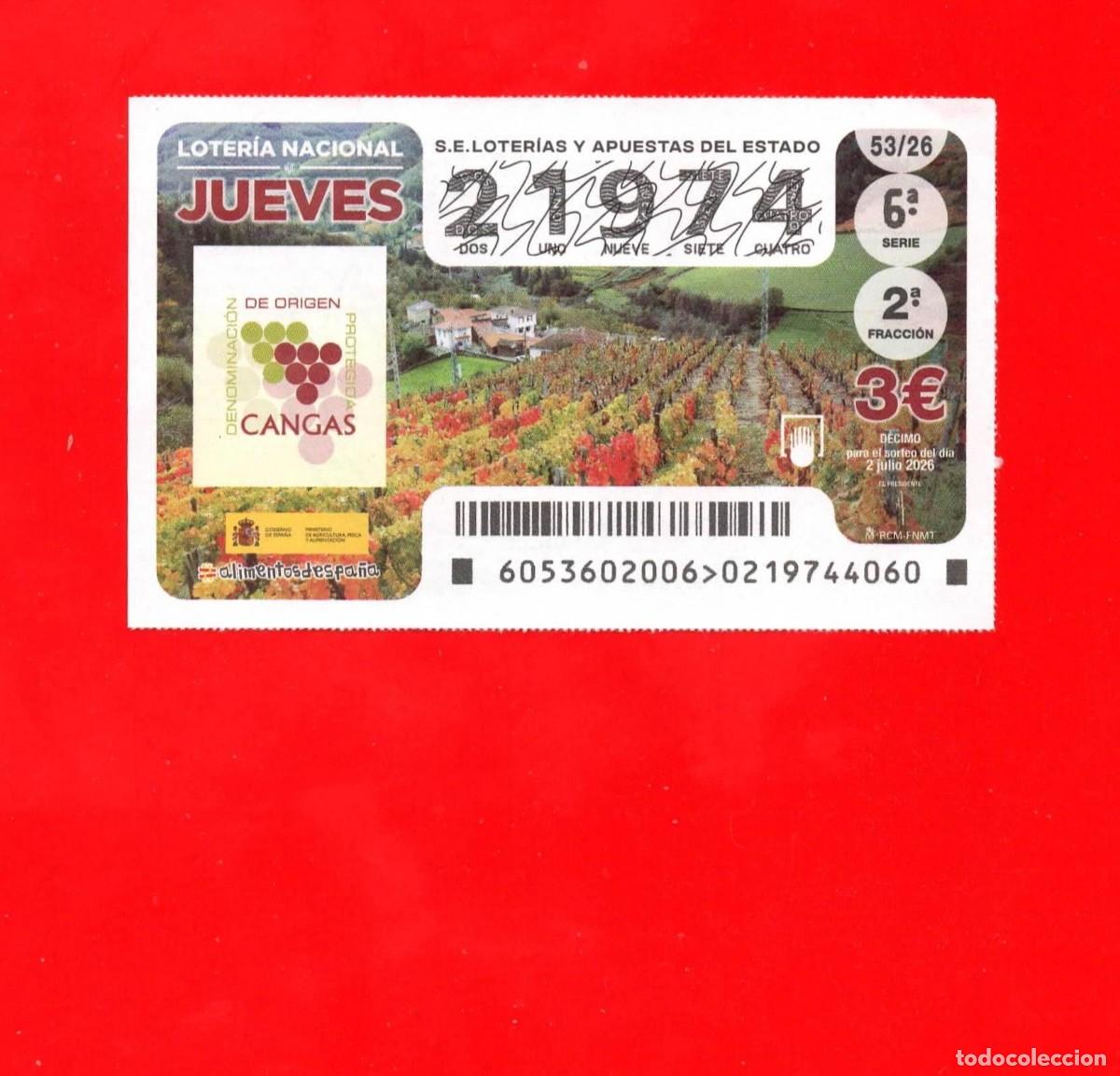 Loter&iacute;a nacional: Loter&iacute;a Nacional Jueves 53/26 - 21974