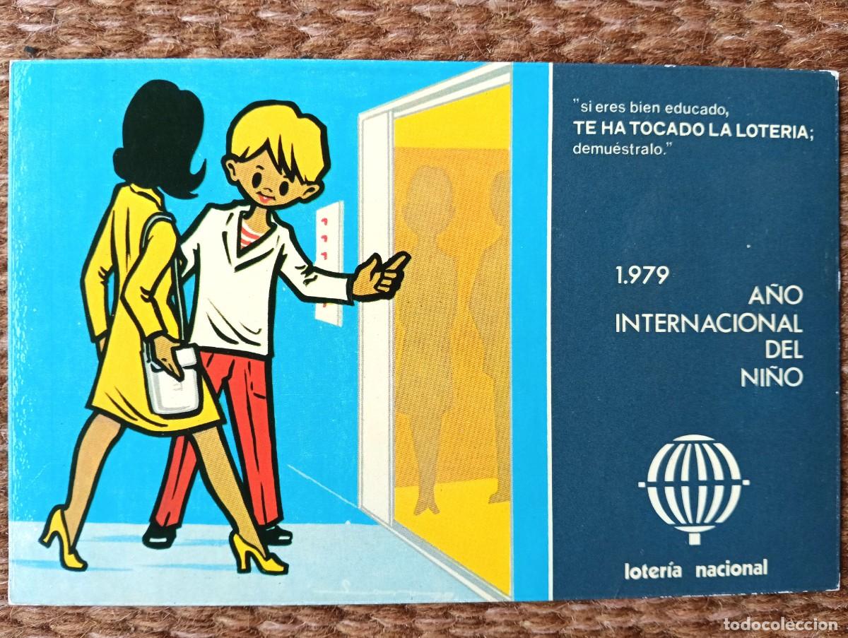 Loter&iacute;a nacional: LOTERIA NACIONAL - A&Ntilde;O INTERNACIONAL DEL NI&Ntilde;O 1979
