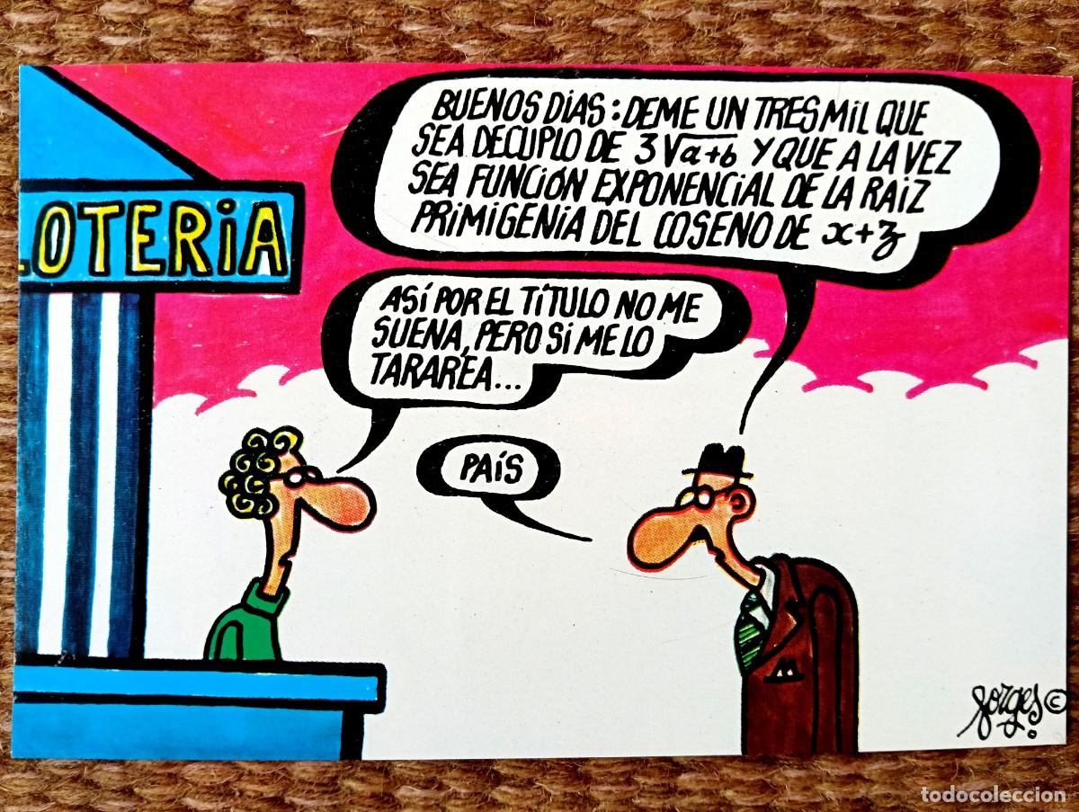 Loter&iacute;a nacional: FORGES - ILUSTRACION PARA POSTAL DE LA LOTERIA NACIONAL