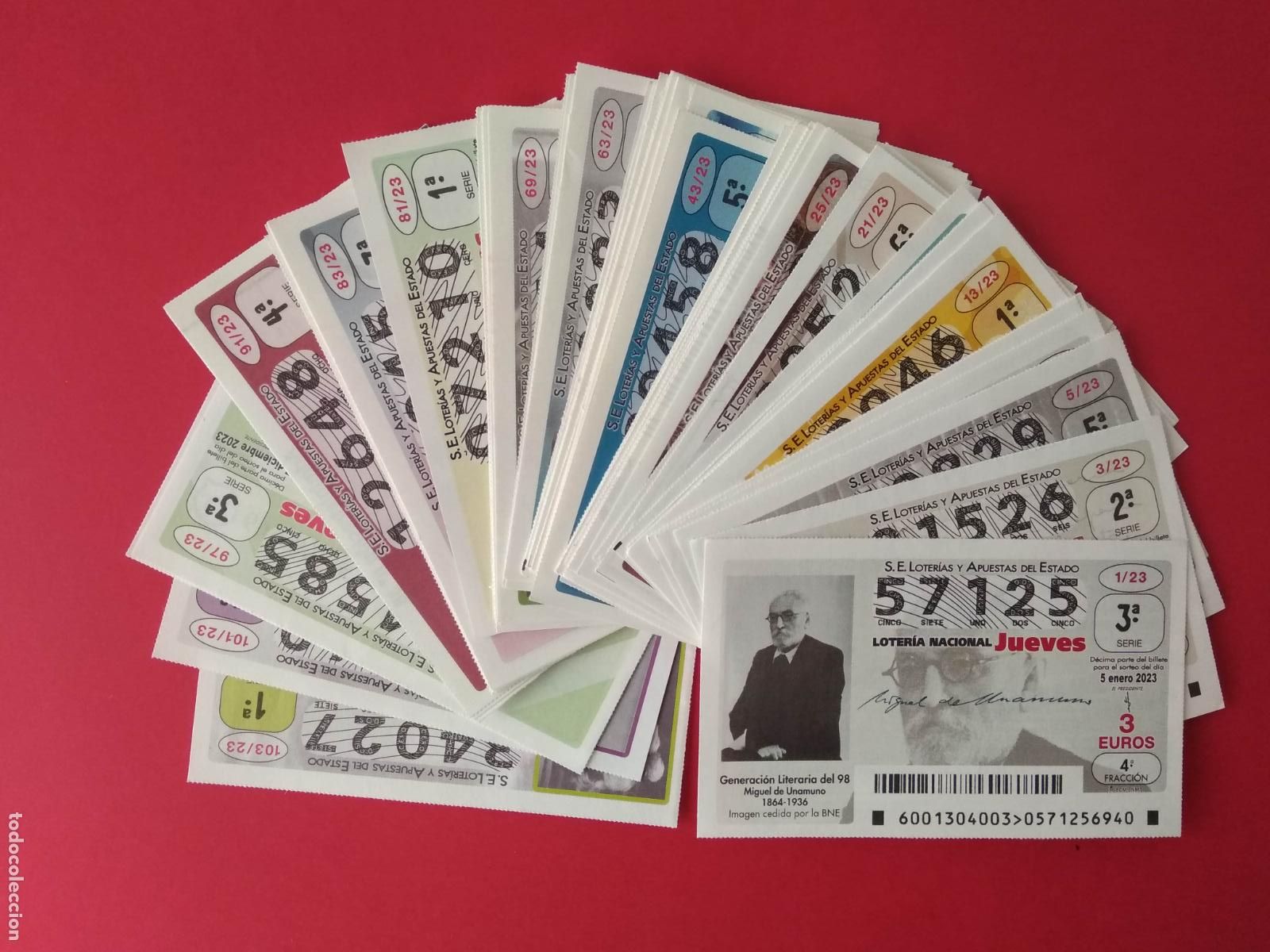 Loter&iacute;a nacional: LOTERIA NACIONAL DE LOS JUEVES A&Ntilde;O 2023 COMPLETO
