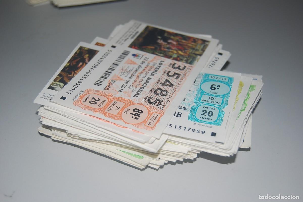 Loter&iacute;a nacional: LOTE DE 129 DECIMOS DE LA LOTERIA NACIONAL DESDE EL A&Ntilde;O 1992 HASTA 2014 (LEER DESCRIPCION)