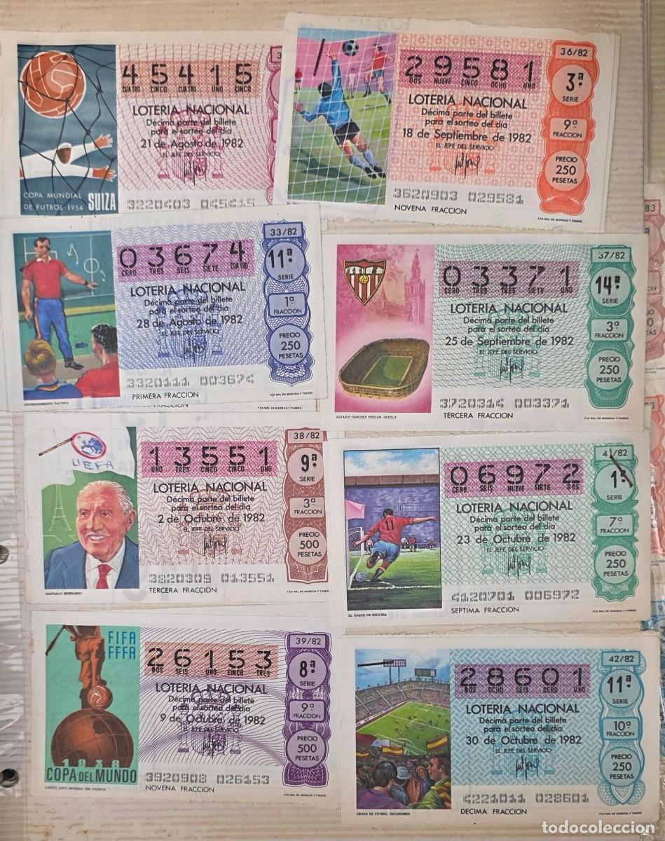 Loter&iacute;a nacional: Lote 10 D&eacute;cimos Loter&iacute;a Nacional Espa&ntilde;a 1982 | Mundial de F&uacute;tbol Espa&ntilde;a 82 | Colecci&oacute;n Original FIFA