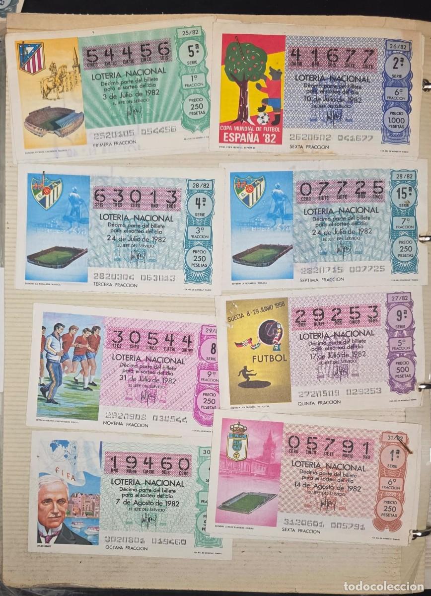Loter&iacute;a nacional: Lote 8 D&eacute;cimos Loter&iacute;a Nacional Espa&ntilde;a 1982 | Mundial de F&uacute;tbol Espa&ntilde;a 82 | Colecci&oacute;n Original FIFA