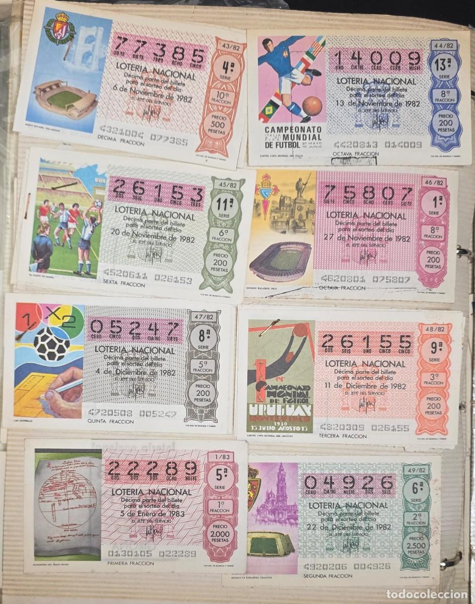 Loter&iacute;a nacional: Lote 8 D&eacute;cimos Loter&iacute;a Nacional Espa&ntilde;a 1982 | Mundial de F&uacute;tbol Espa&ntilde;a 82 | Colecci&oacute;n Original FIFA