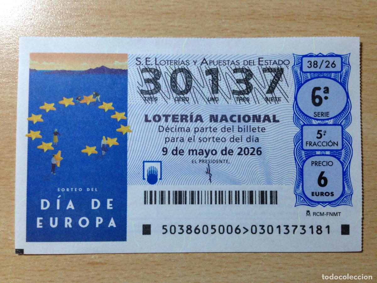 Loter&iacute;a nacional: LOTERIA NACIONAL - 09-05-2026 - 30137 - DIA DE EUROPA