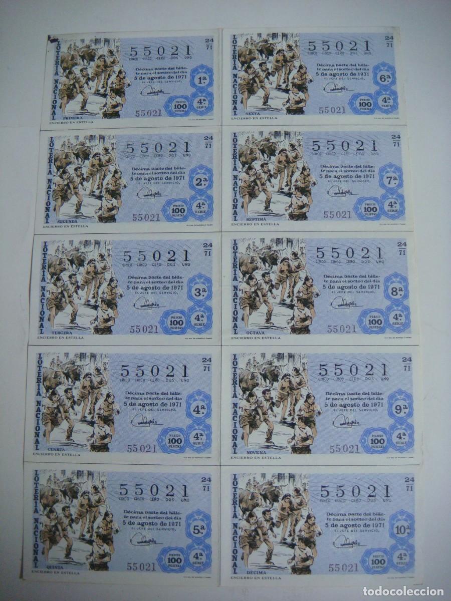 Loter&iacute;a nacional: BILLETE DE LOTERIA NACIONAL A&Ntilde;O 1971 SORTEO N&ordm;-24-CAR-N&ordm;-5