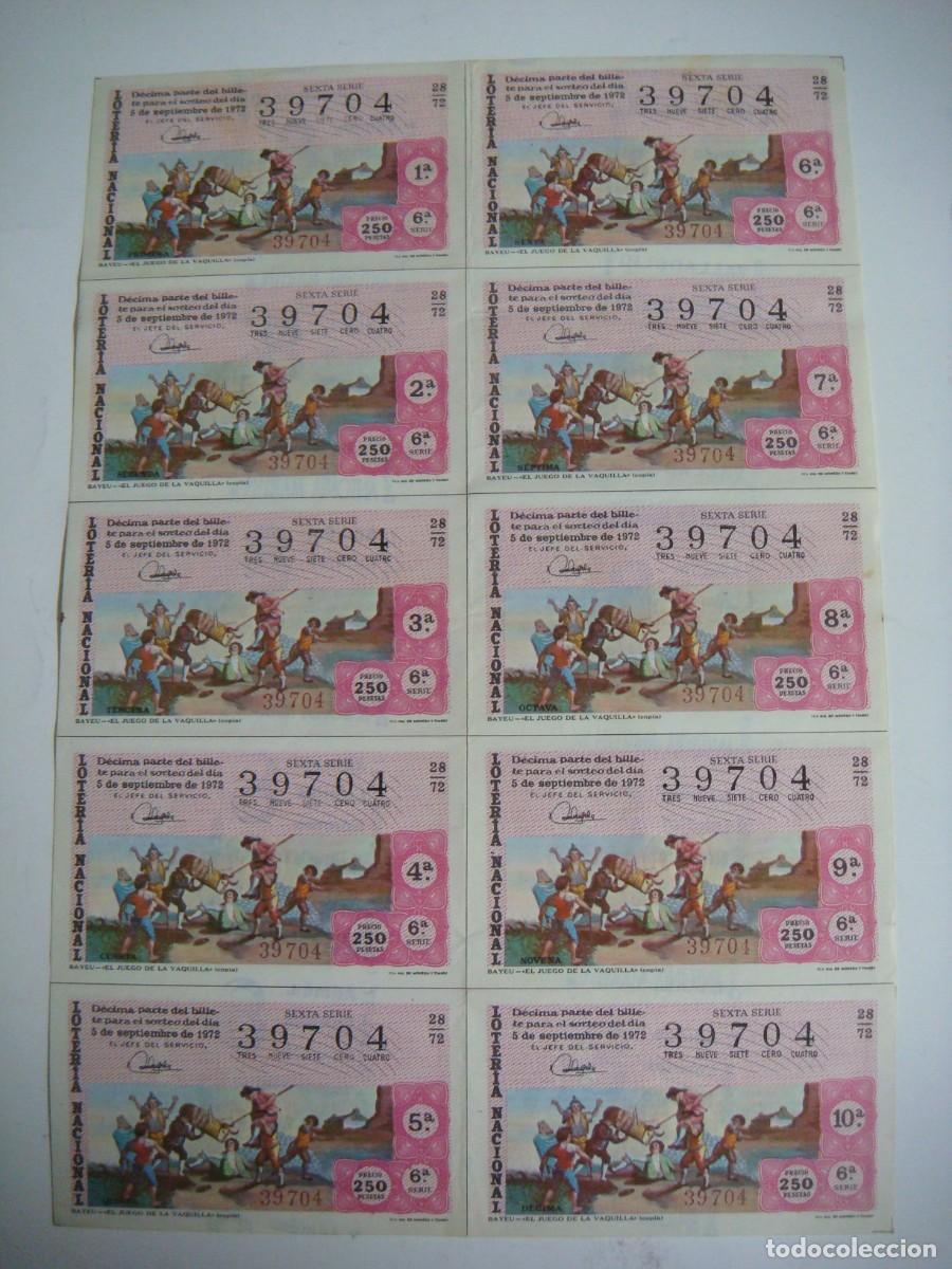 Loter&iacute;a nacional: BILLETE DE LOTERIA NACIONAL A&Ntilde;O 1972 SORTEO N&ordm;-28-CAR-N&ordm;-5