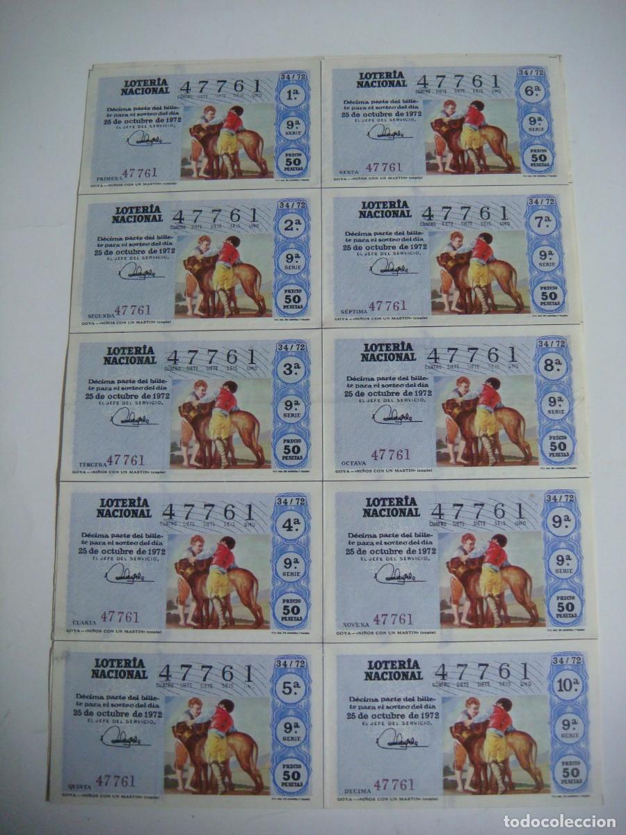 Loter&iacute;a nacional: BILLETE DE LOTERIA NACIONAL A&Ntilde;O 1972 SORTEO N&ordm;-34-CAR-N&ordm;-5