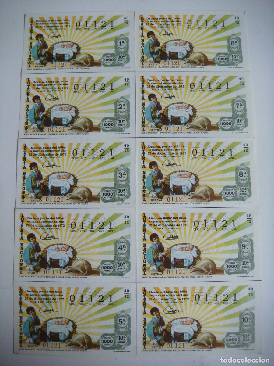 Loter&iacute;a nacional: BILLETE DE LOTERIA NACIONAL A&Ntilde;O 1972 SORTEO N&ordm;-40-CAR-N&ordm;-5